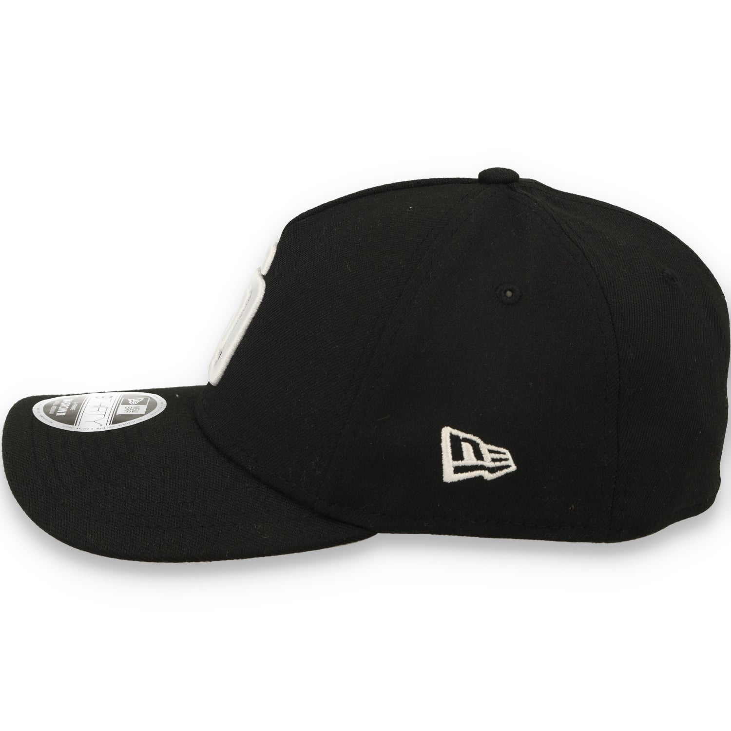 New Era San Diego Padres 39THIRTY M-Crown A-Frame Stretch Fit Hat-Black/White