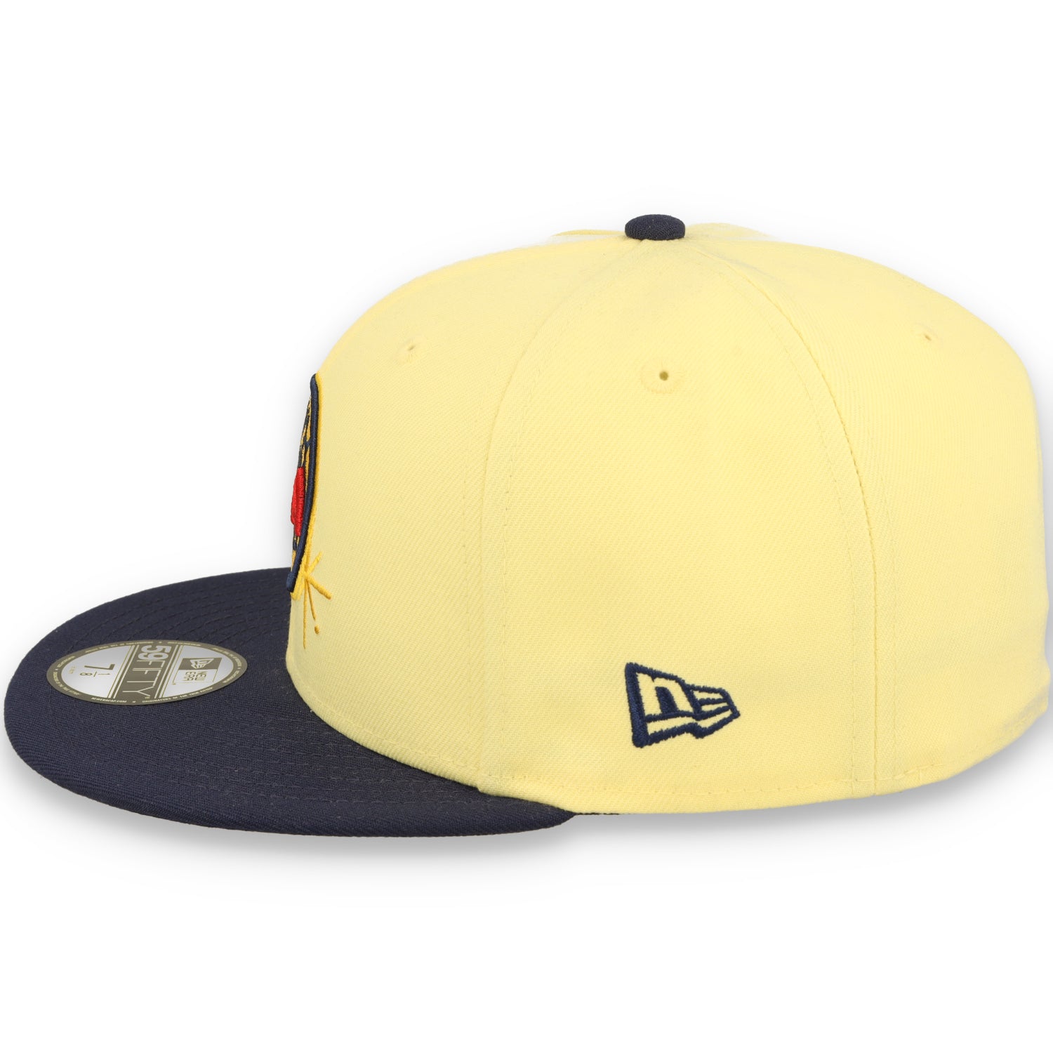 NEW ERA CLUB AMERICA OFFICIAL FITTED 59FIFTY AMERICA SIDEPATCH -YELLOW/ROYAL