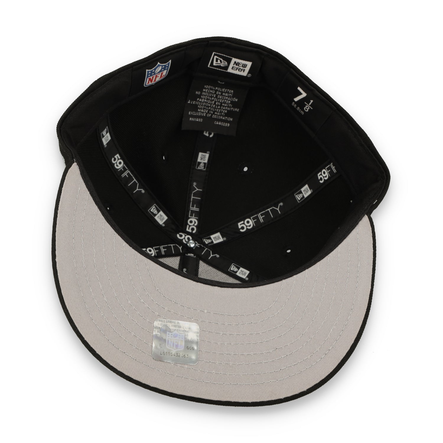 New Era Las Vegas Raiders Scripted 59FIFTY Fitted Hat-Black/Black