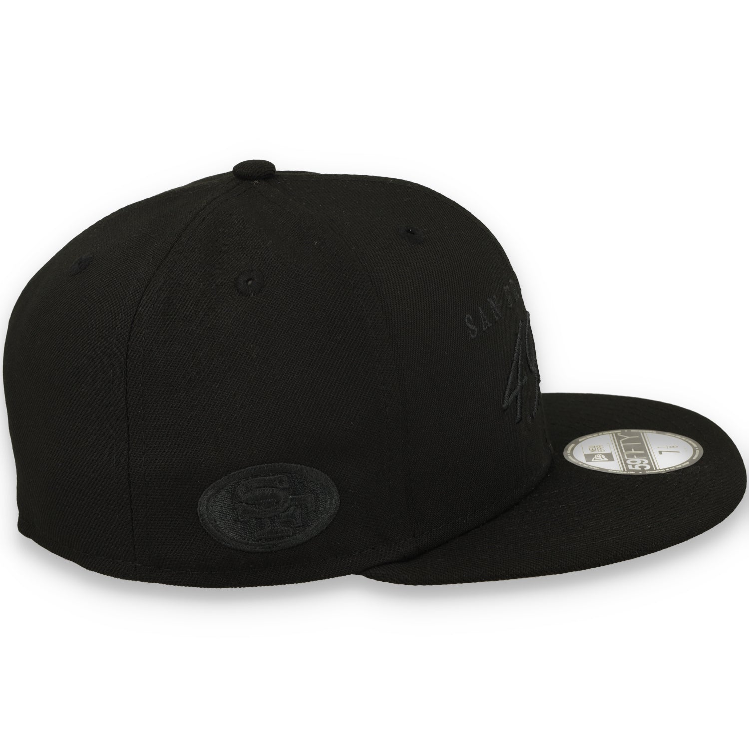 New Era San Francisco 49ers Scripted 59FIFTY Fitted Hat-Black