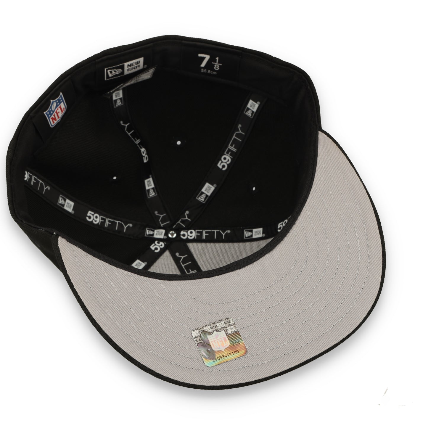 New Era San Francisco 49ers Scripted 59FIFTY Fitted Hat-Black