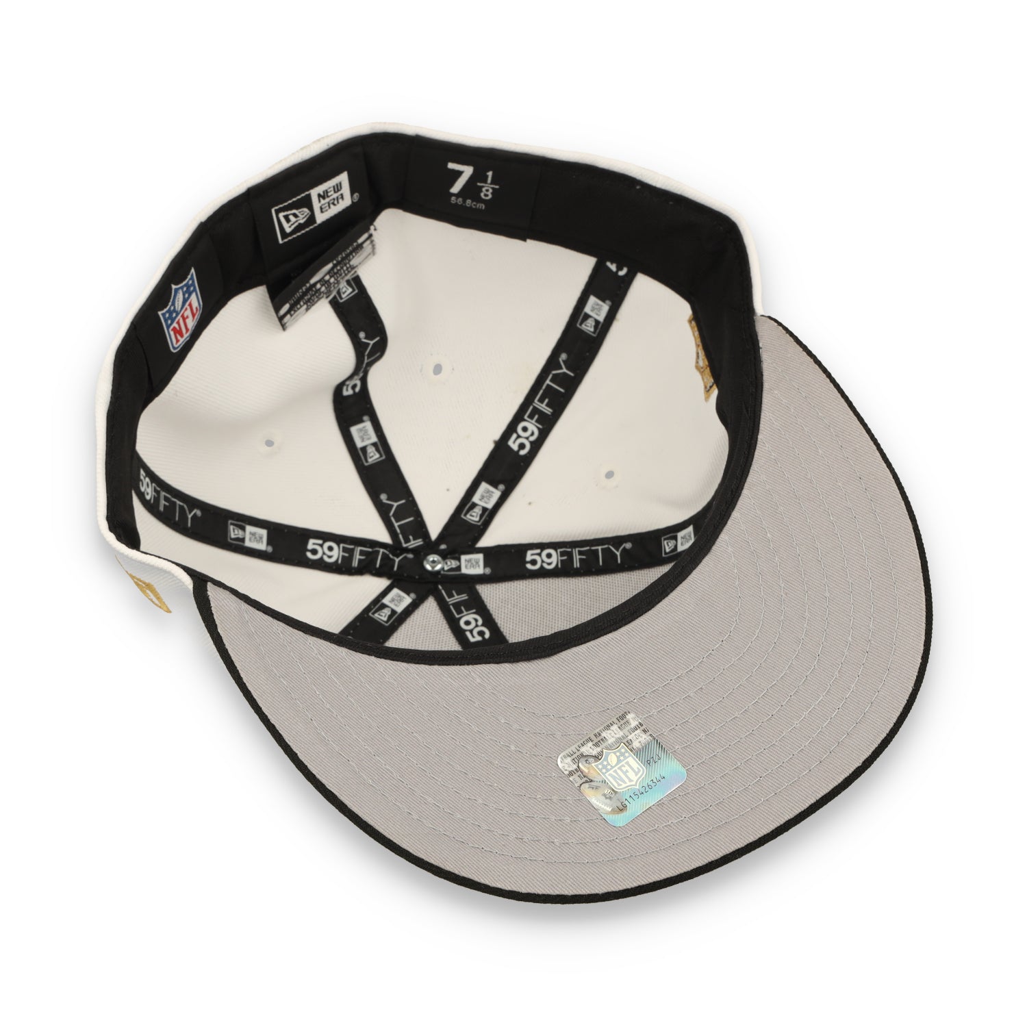 New Era Las Vegas Raiders Scripted 59FIFTY Fitted Hat-White/Black