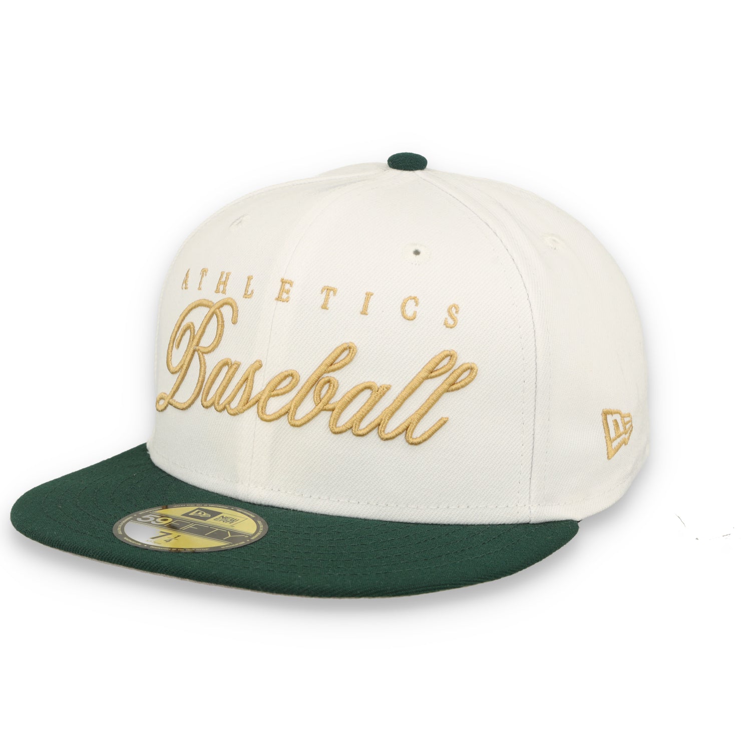 New Era Athletics Gold Scripted 59FIFTY Fitted Hat