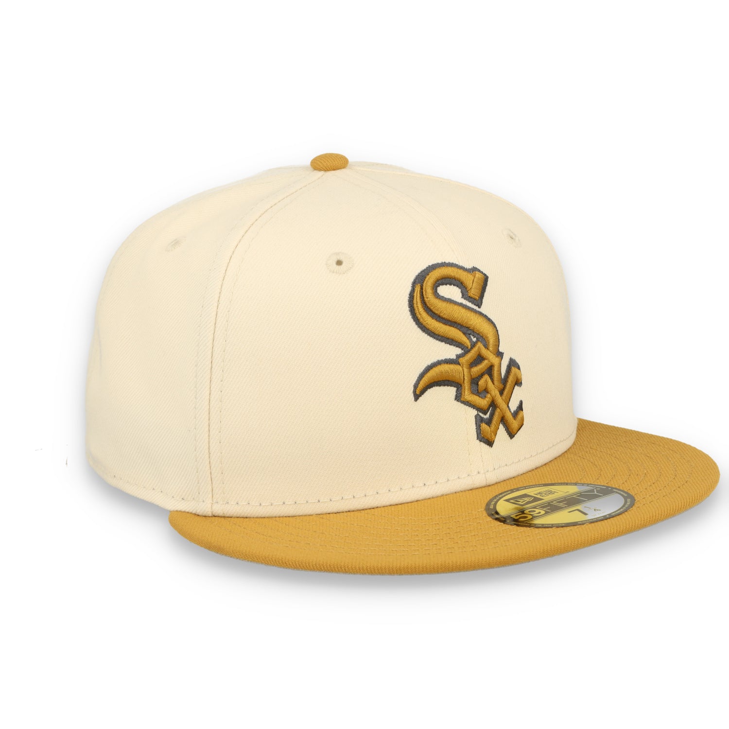 New Era Chicago White Sox 2-Tone Color Pack 59FIFTY Fitted Hat-Light Beige/Khaki