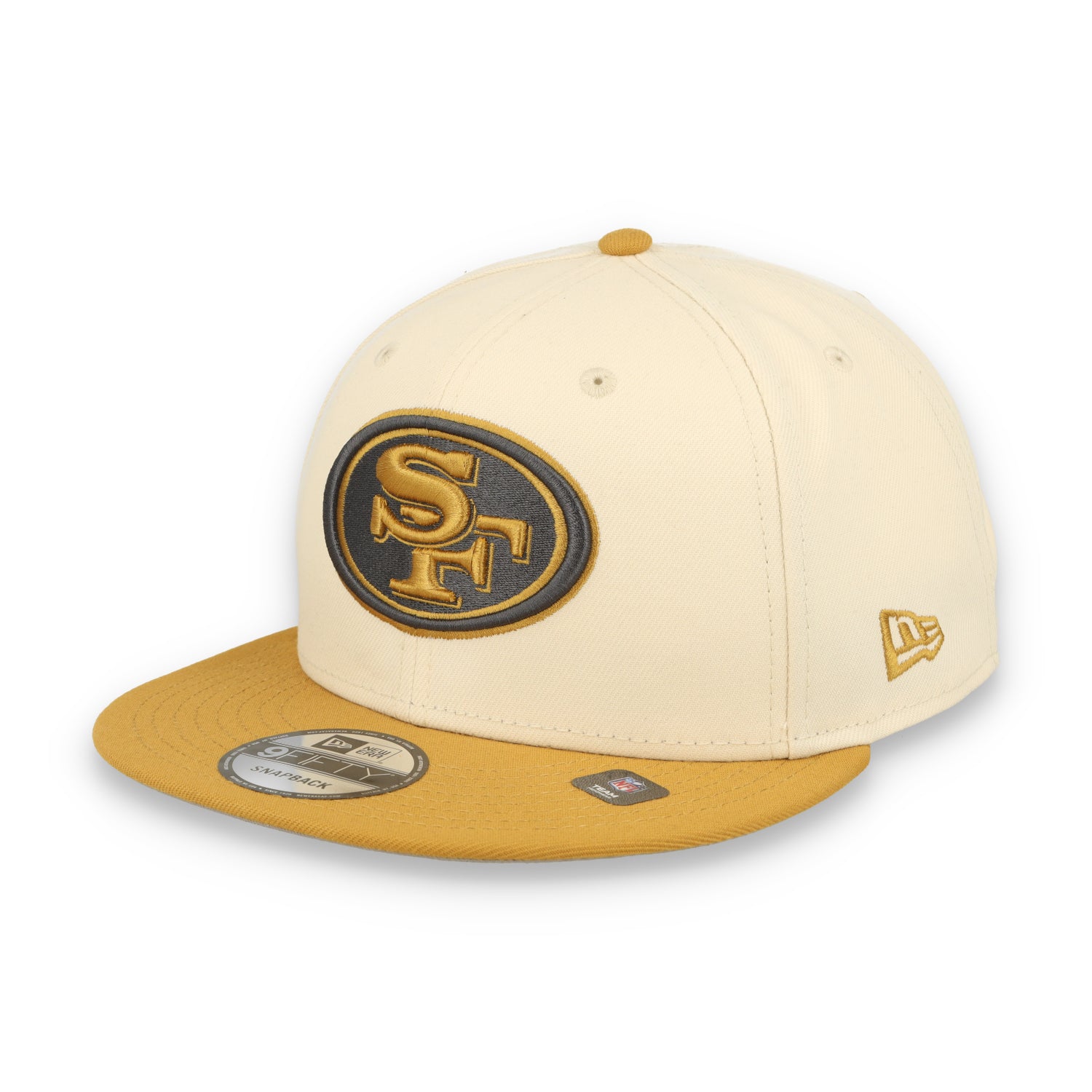 New Era San Francisco 49ers 2-Tone Color Pack 9FIFTY Snapback Hat -Tan/Bronze