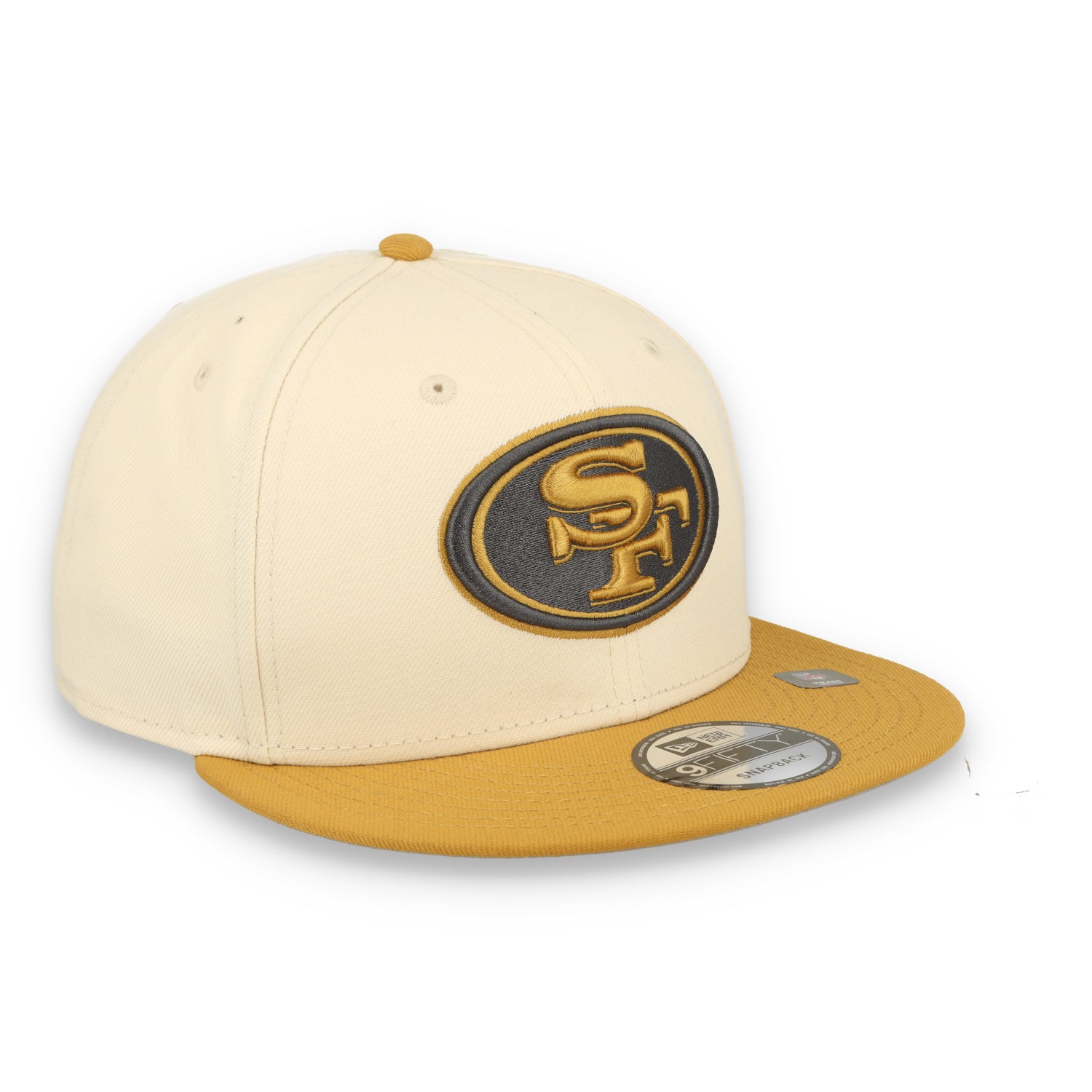 New Era San Francisco 49ers 2-Tone Color Pack 9FIFTY Snapback Hat -Tan/Bronze
