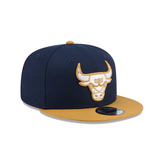 New Era Chicago Bulls 2-Tone Color Pack 59FIFTY Fitted Hat-Navy/Brown