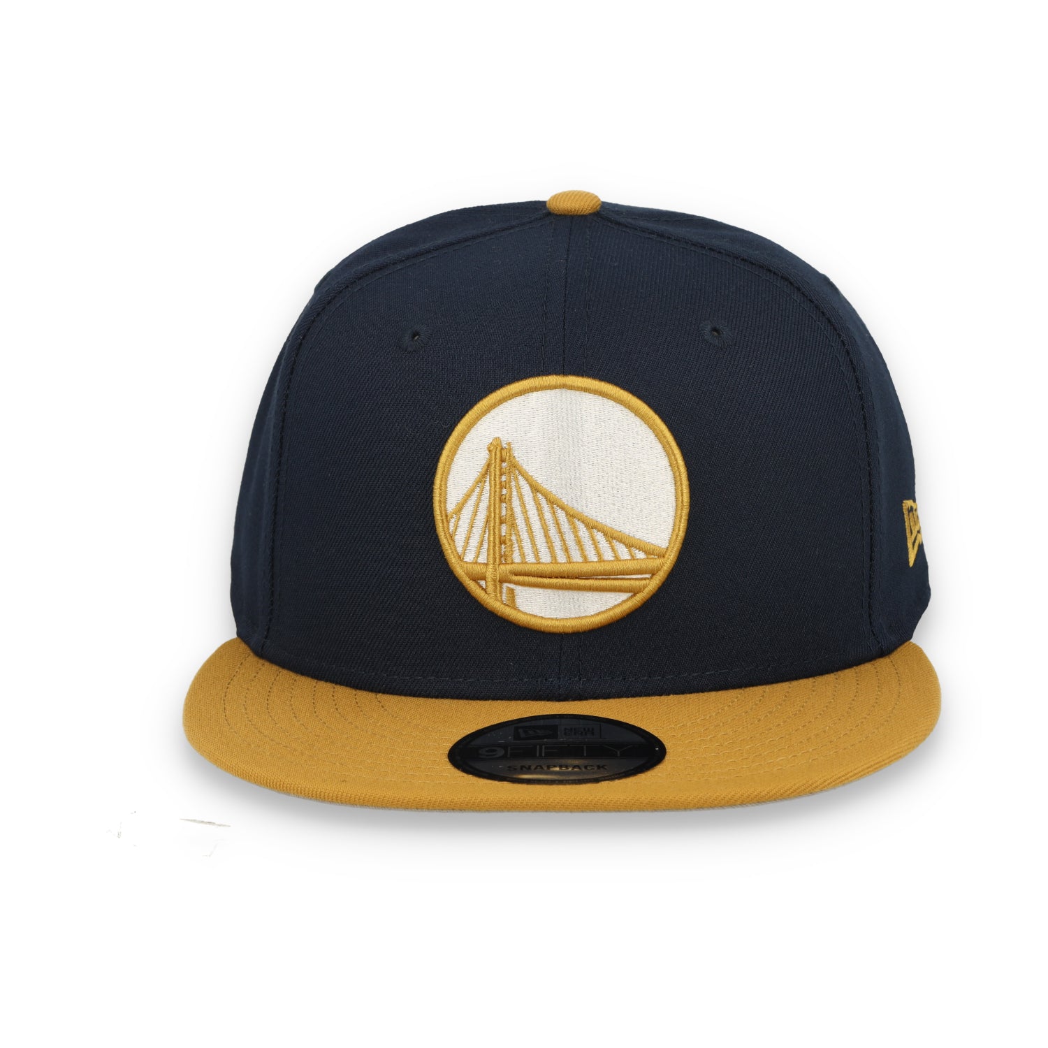 New Era Golden State Warriors Two-Tone Color Pack 9FIFTY Snapback Hat - Navy/Tan