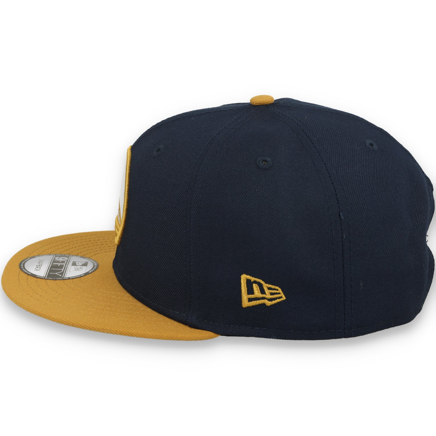 New Era Golden State Warriors Two-Tone Color Pack 9FIFTY Snapback Hat - Navy/Tan