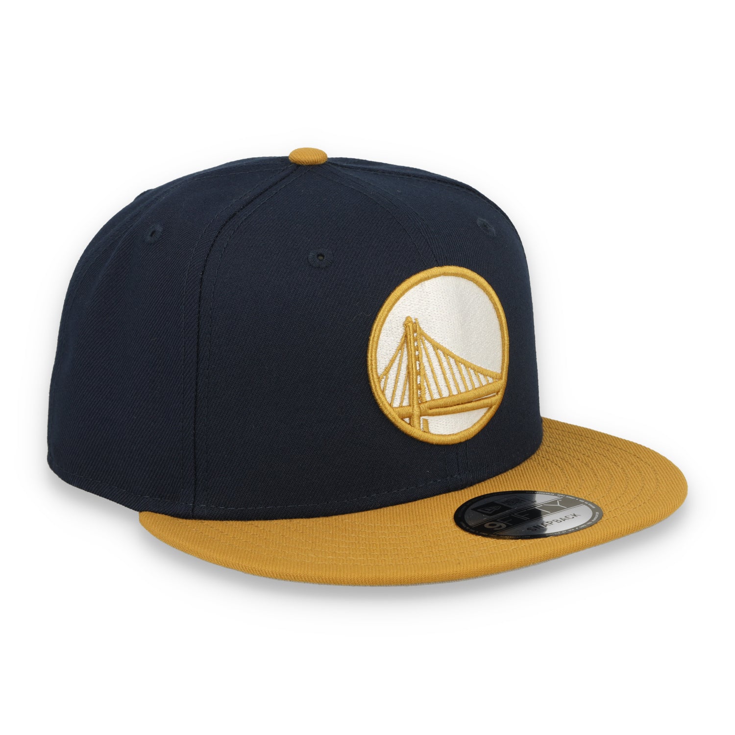 New Era Golden State Warriors Two-Tone Color Pack 9FIFTY Snapback Hat - Navy/Tan