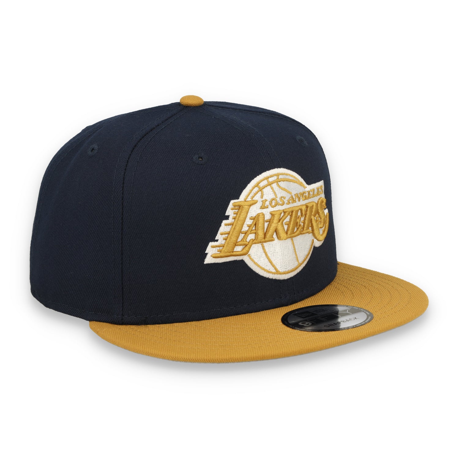 New Era Los Angeles Lakers  Two-Tone Color Pack 9FIFTY Snapback Hat - Navy/Brown