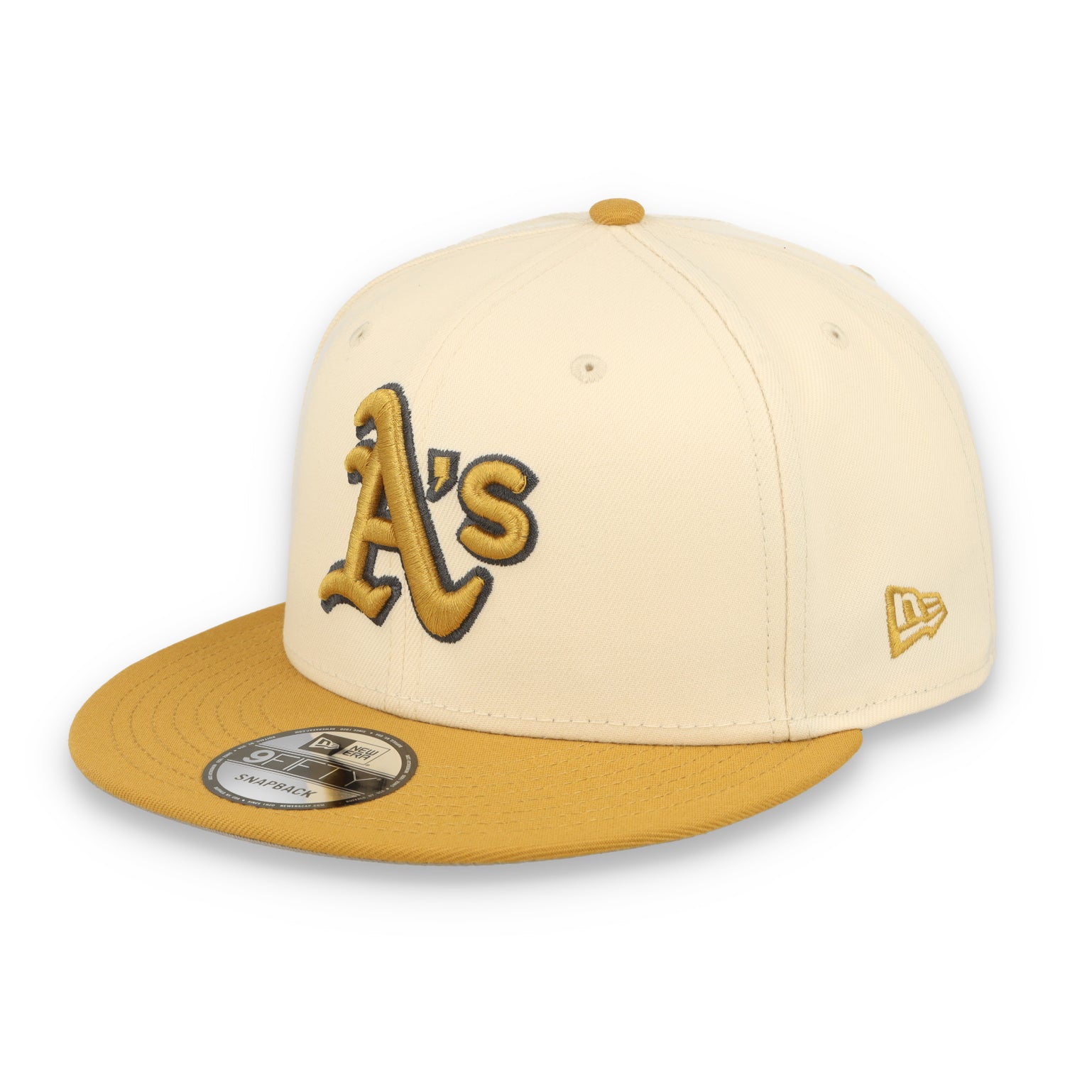 New Era Athletics 2-Tone 9FIFTY Snapback Hat-Beige/Bronze