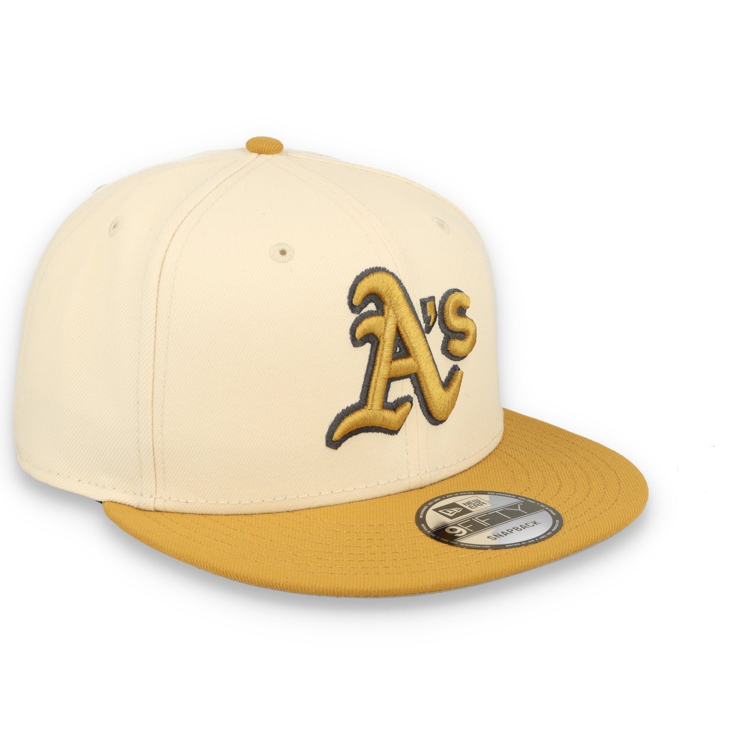 New Era Athletics 2-Tone 9FIFTY Snapback Hat-Beige/Bronze