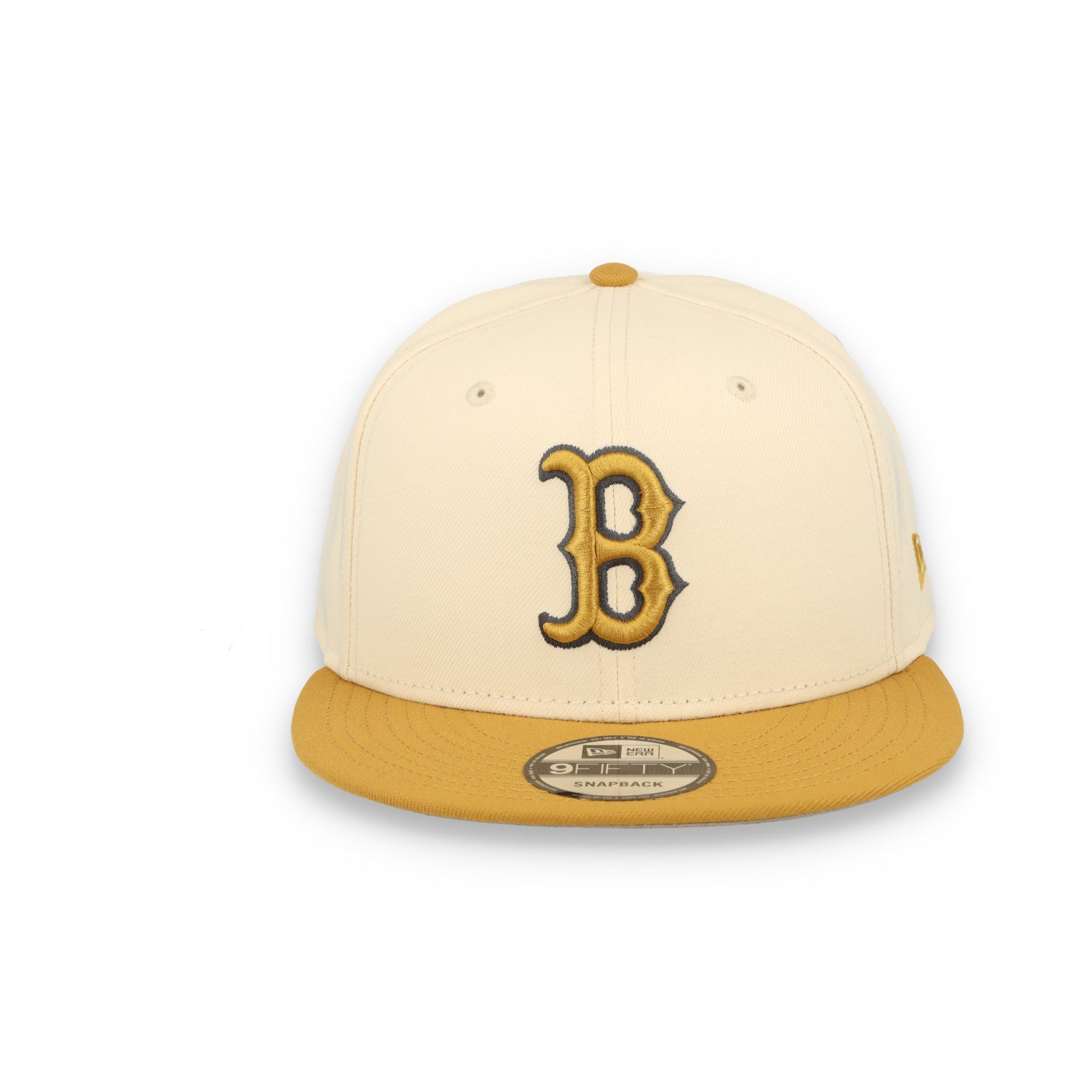 New Era Boston Red Sox 2-Tone 9FIFTY Snapback Hat-Beige /Bronze