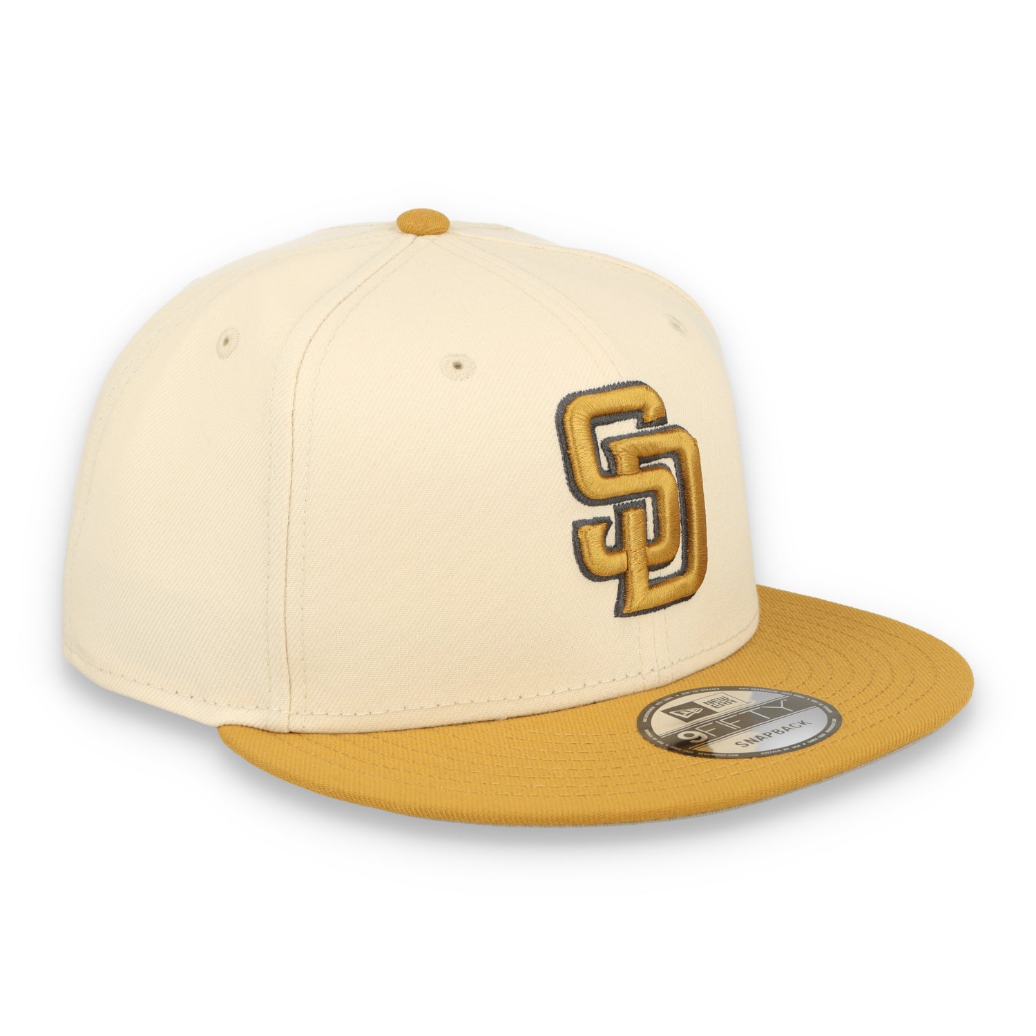 New Era San Diego Padres 2-Tone 9FIFTY Snapback Hat-Beige /Bronze