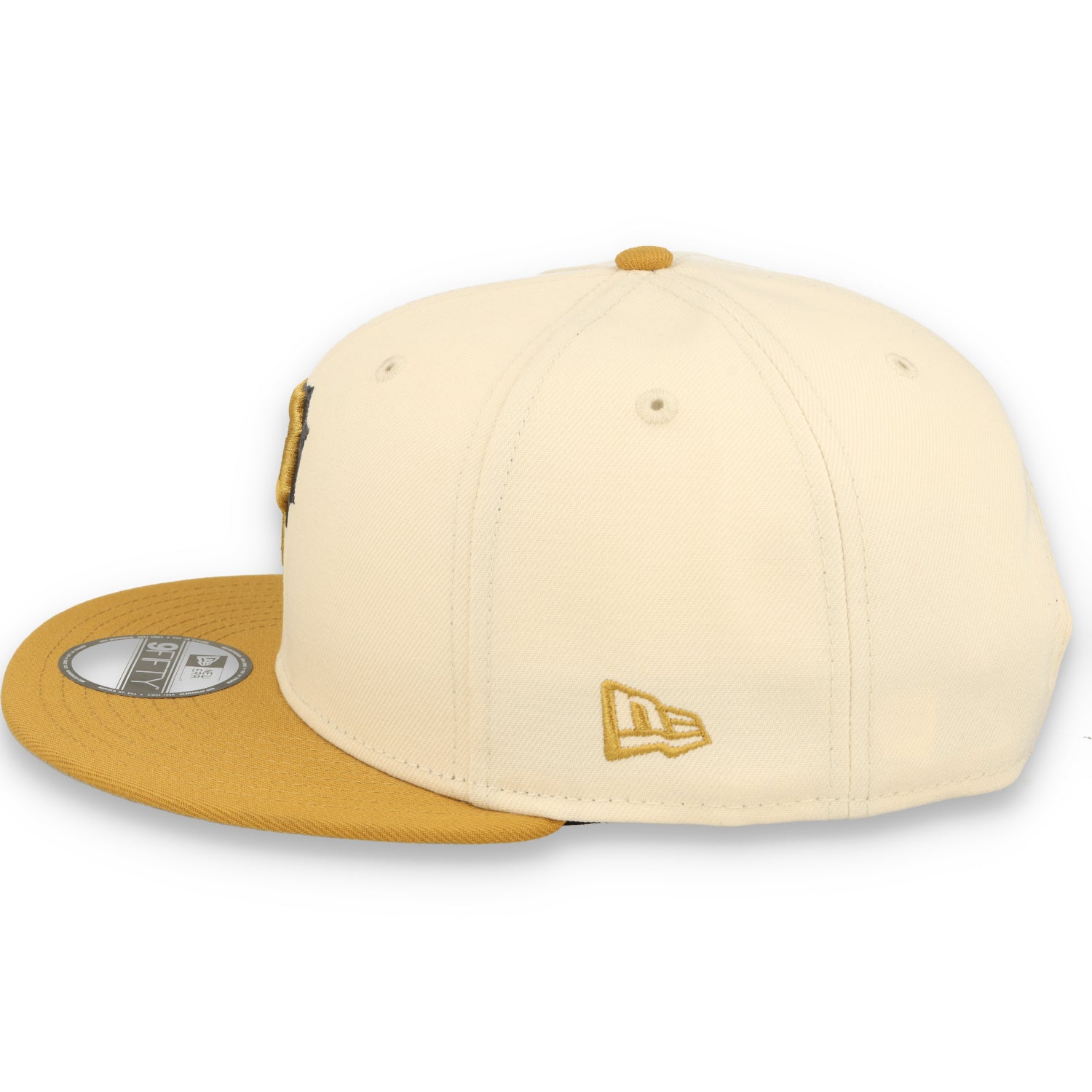 New Era Pittsburgh Pirates 2-Tone 9FIFTY Snapback Hat-Beige /Bronze