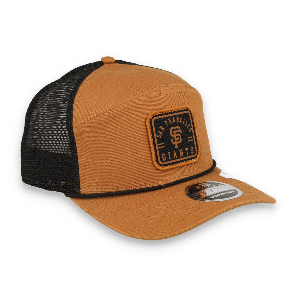 New Era San Francisco Giants Team Patch Split Panel 9SEVENTY Adjustable Trucker Hat