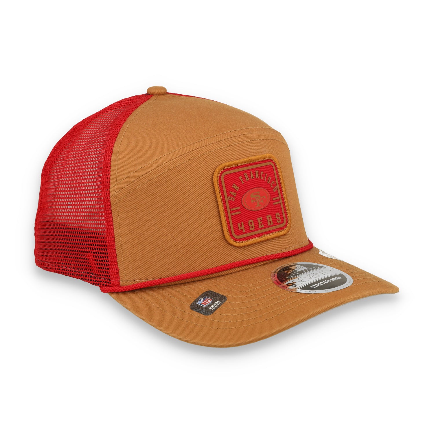 New Era San Francisco 49ers Injection Split Panel 9SEVENTY Trucker Stretch-Snap Hat
