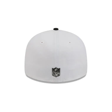 New Era Las Vegas Raiders Black And White 2026 NFL Draft  59FIFTY Fitted Hat