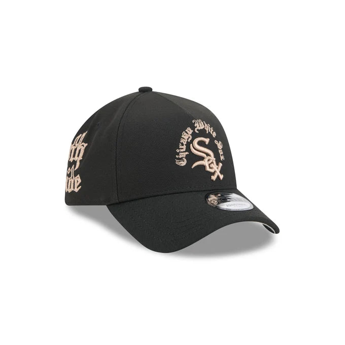 New Era Chicago White Sox Gothic Lettering 9FORTY A-Frame Snapback