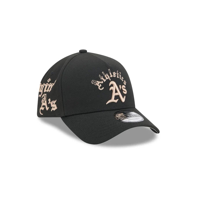 New Era Athletics Gothic Lettering 9FORTY A-Frame Snapback