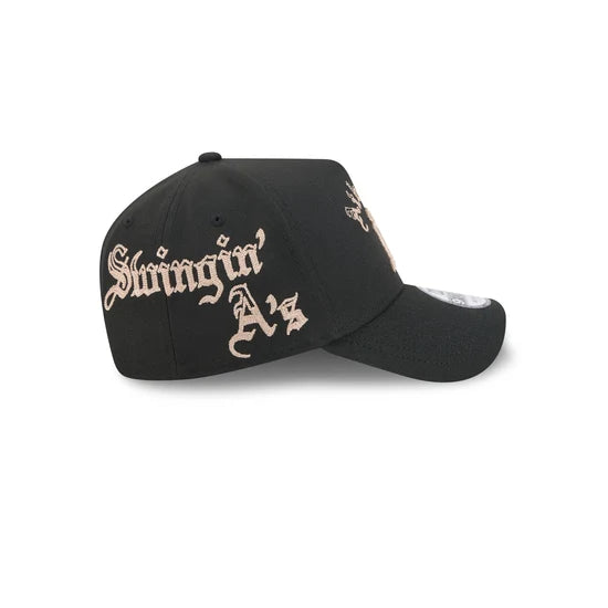 New Era Athletics Gothic Lettering 9FORTY A-Frame Snapback