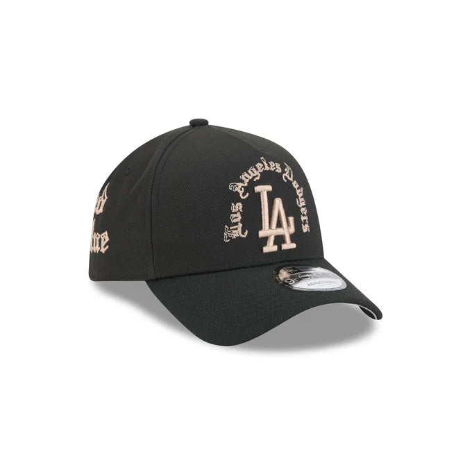 New Era Los Angeles Dodgers Gothic Lettering 9FORTY A-Frame Snapback