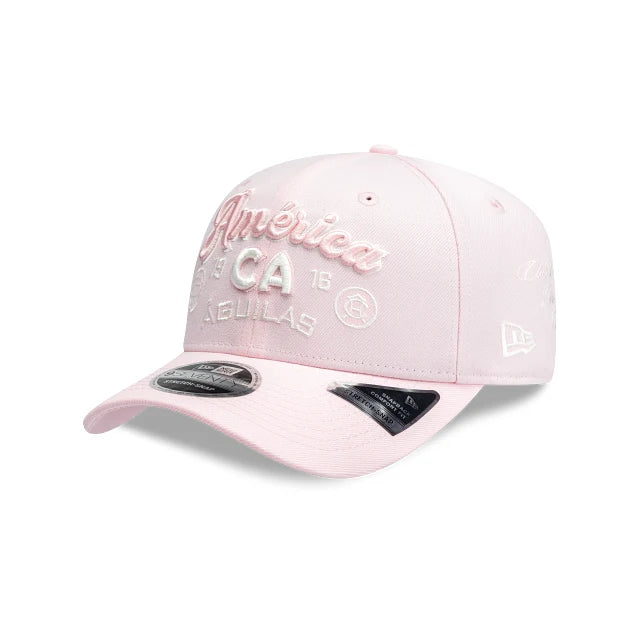 New Era Club America 9Seventy "Grandes de Corazon" Side Patch Strech-Snap - Pink