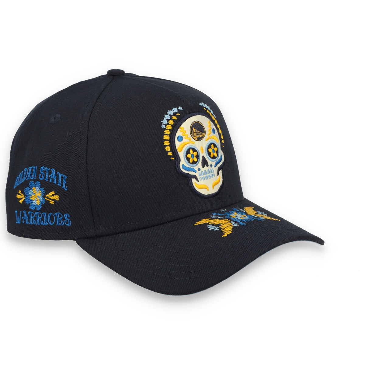 New Era Golden State Warriors 2026 Day of the Dead 9FORTY A-Frame Snapback - Navy