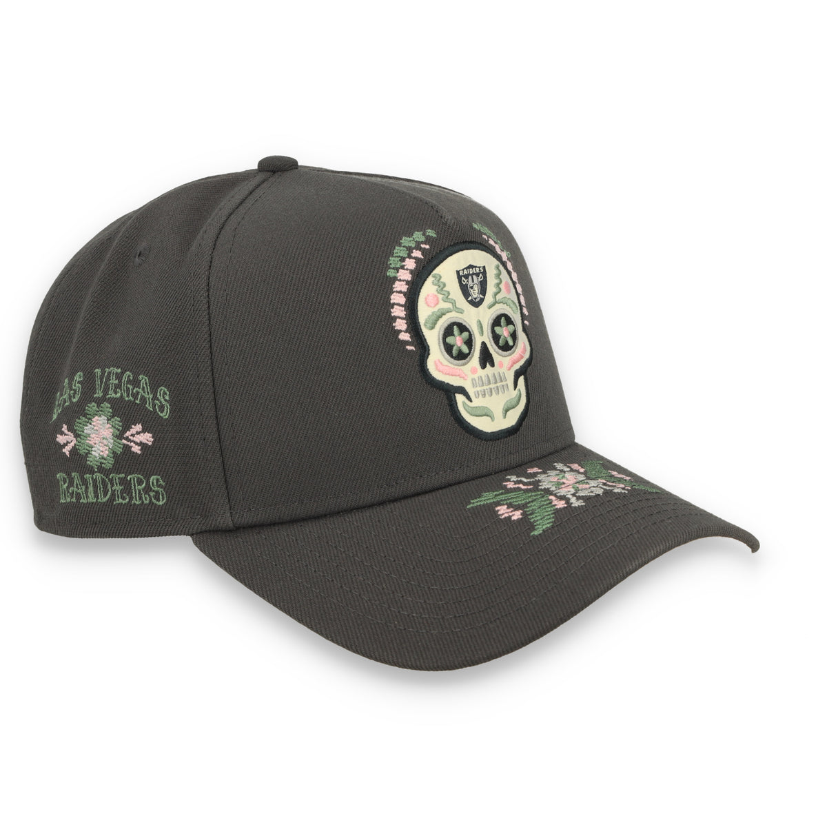 New Era Las Vegas Raiders 2026 Day of the Dead 9FORTY A-Frame Snapback - Gray