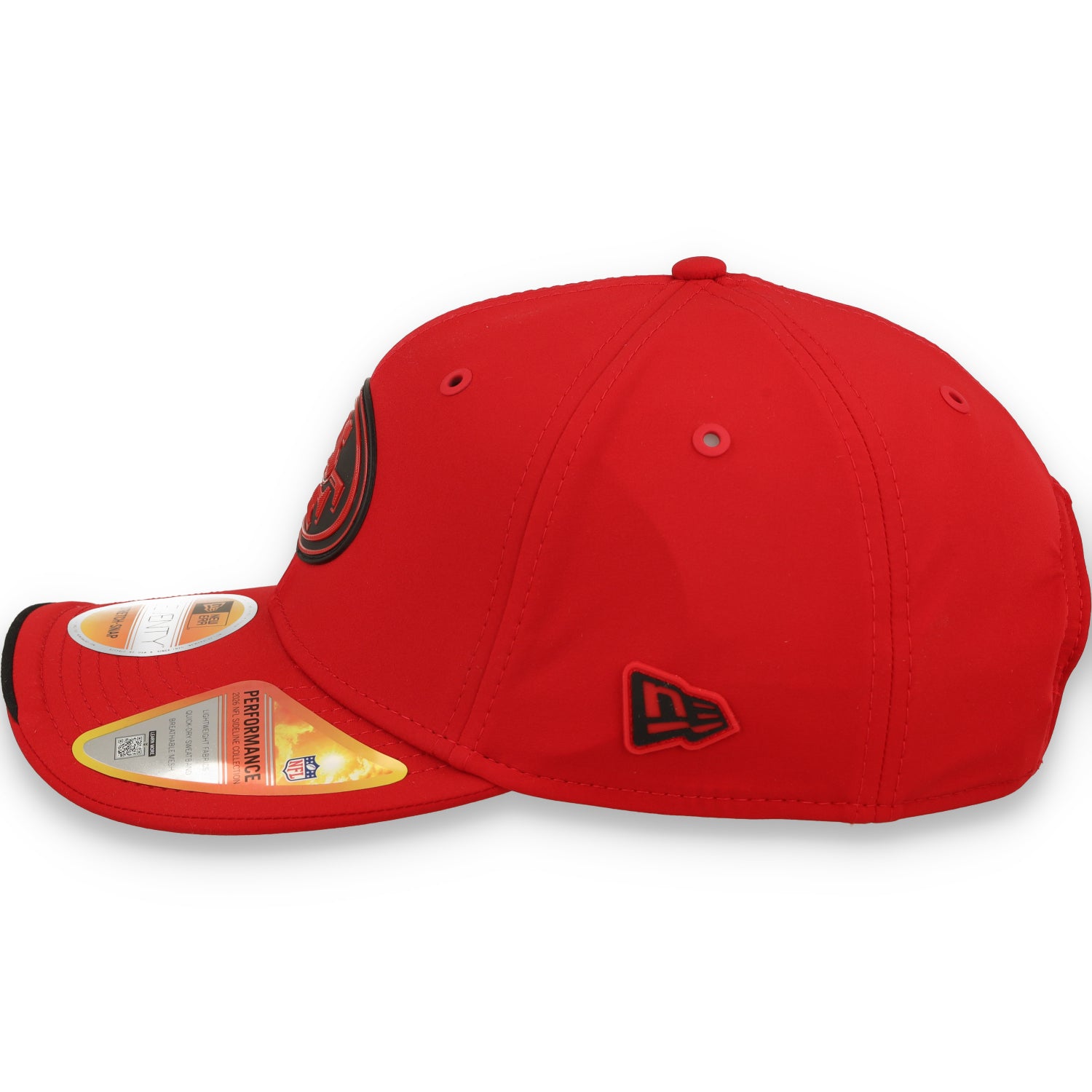 New Era San Francisco 49ers On-Field Performance 9SEVENTY Stretch -Snap Adjustable Hat-Red
