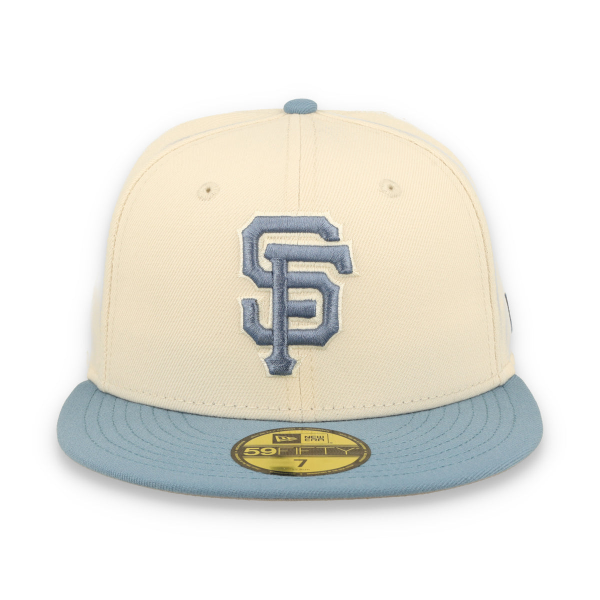 New Era San Francisco Giants 2-Tone Color Pack 59FIFTY Fitted Hat - Cream/Baby Blue