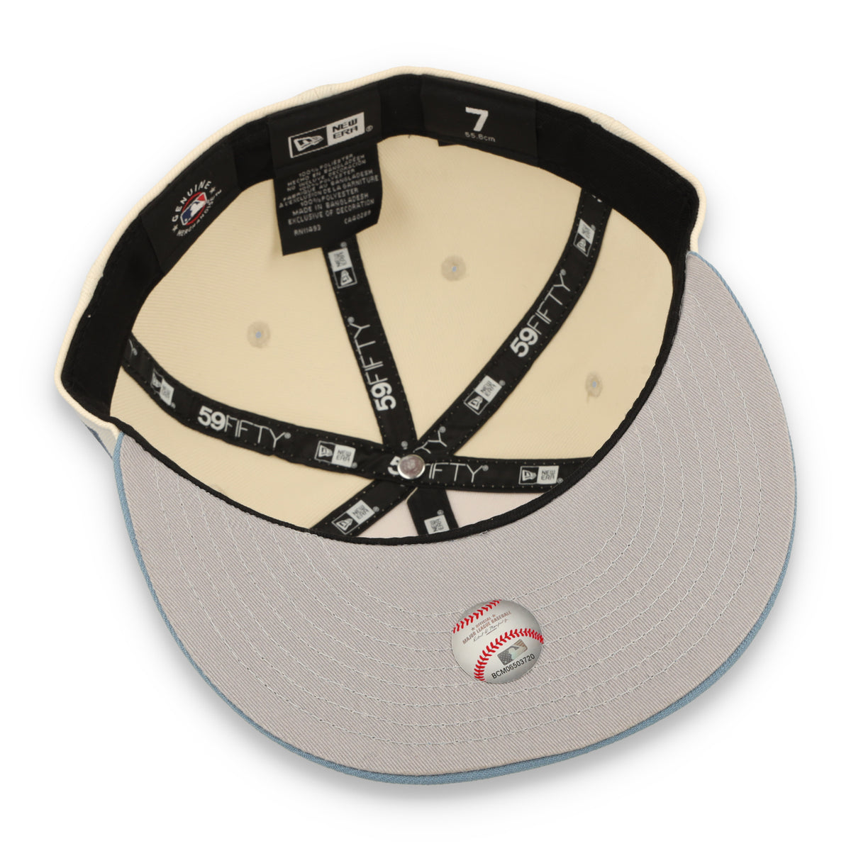New Era San Francisco Giants 2-Tone Color Pack 59FIFTY Fitted Hat - Cream/Baby Blue