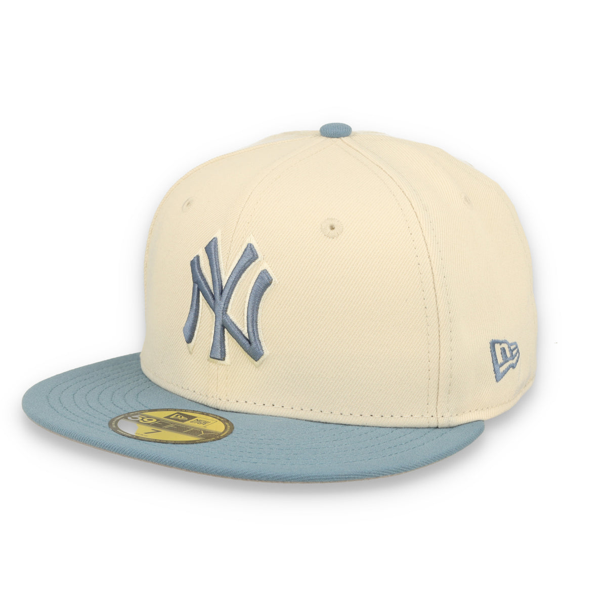 New Era New York Yankees 2-Tone Color Pack 59FIFTY Fitted Hat - Cream/Baby Blue