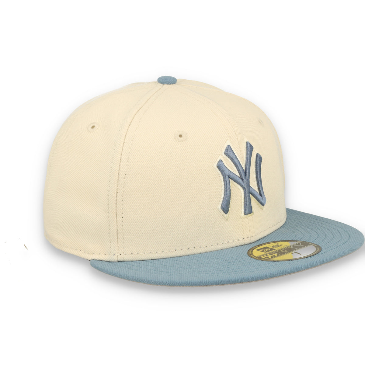 New Era New York Yankees 2-Tone Color Pack 59FIFTY Fitted Hat - Cream/Baby Blue