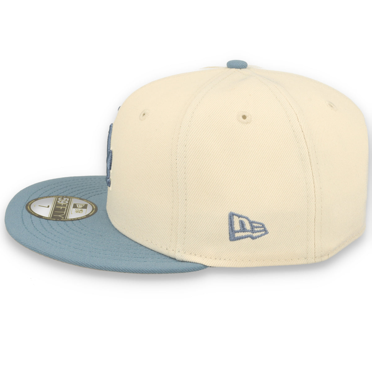 New Era Los Angeles Dodgers 2-Tone Color Pack 59FIFTY Fitted Hat - Cream/Baby Blue