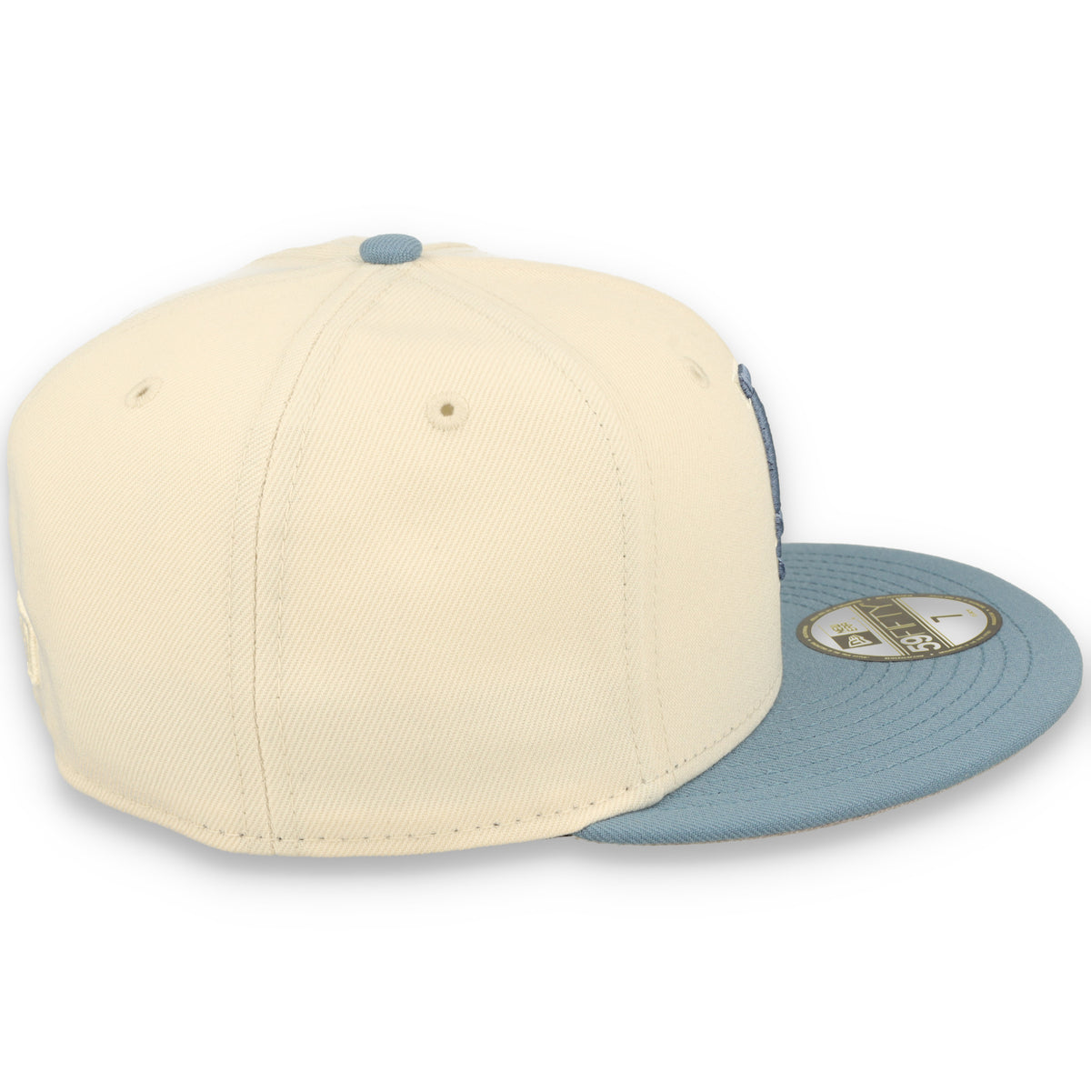 New Era Los Angeles Dodgers 2-Tone Color Pack 59FIFTY Fitted Hat - Cream/Baby Blue