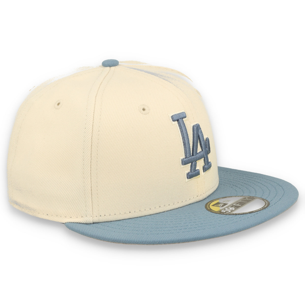 New Era Los Angeles Dodgers 2-Tone Color Pack 59FIFTY Fitted Hat - Cream/Baby Blue