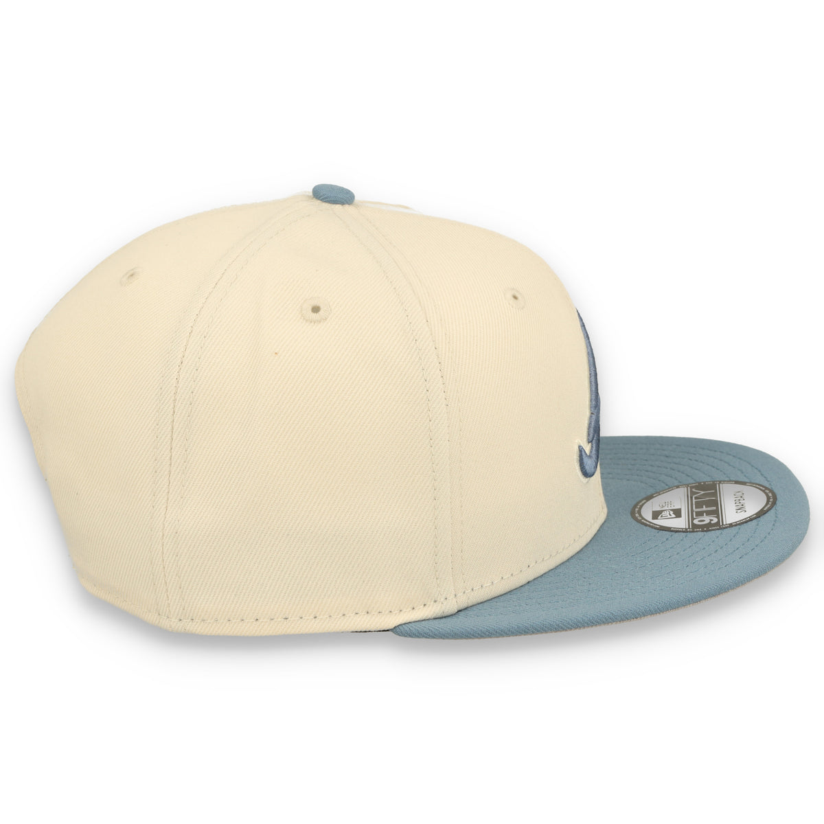 New Era Atlanta Braves 2-Tone Color Pack 9FIFTY Snapback Hat - Cream/Baby Blue