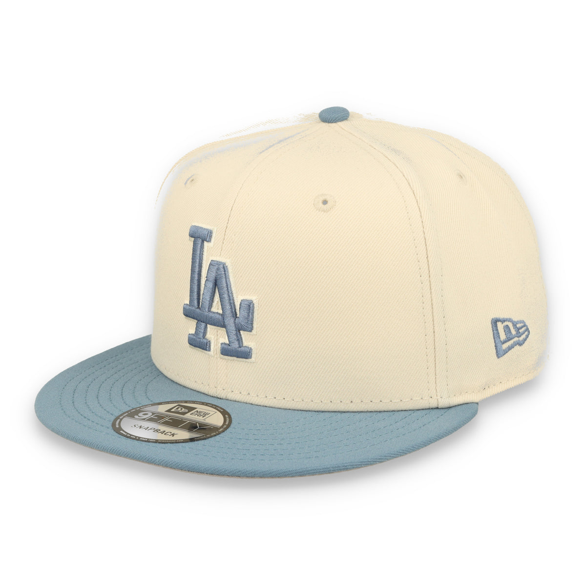 New Era Los Angeles Dodgers 2-Tone Color Pack 9FIFTY Snapback Hat - Cream/Baby Blue