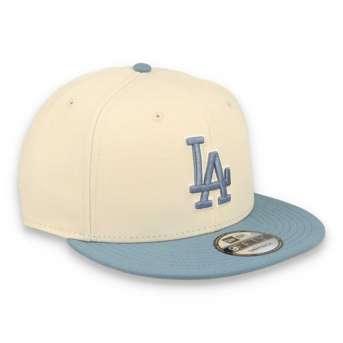 New Era Los Angeles Dodgers 2-Tone Color Pack 9FIFTY Snapback Hat - Cream/Baby Blue