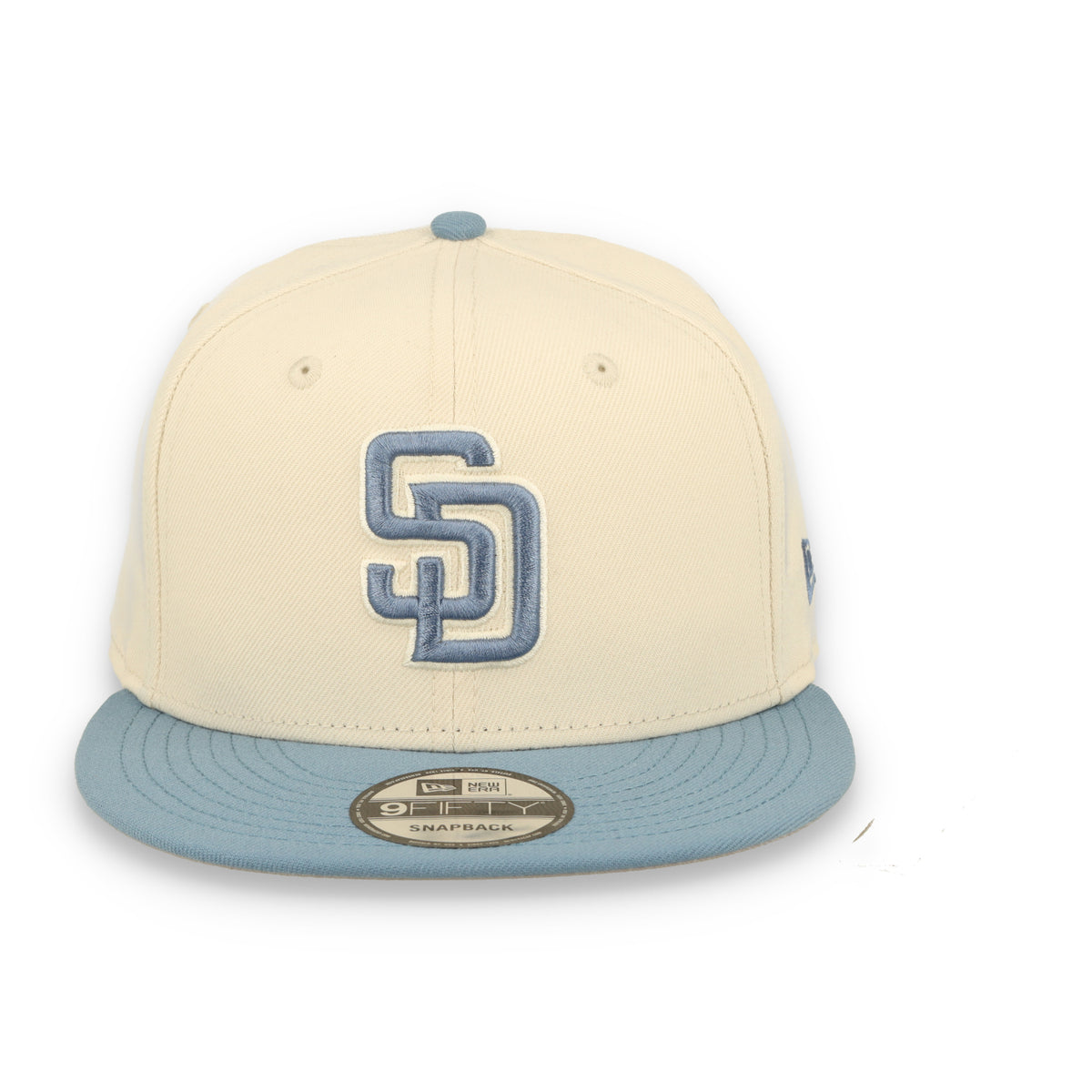 New Era San Diego Padres 2-Tone Color Pack 9FIFTY Snapback Hat - Cream/Baby Blue