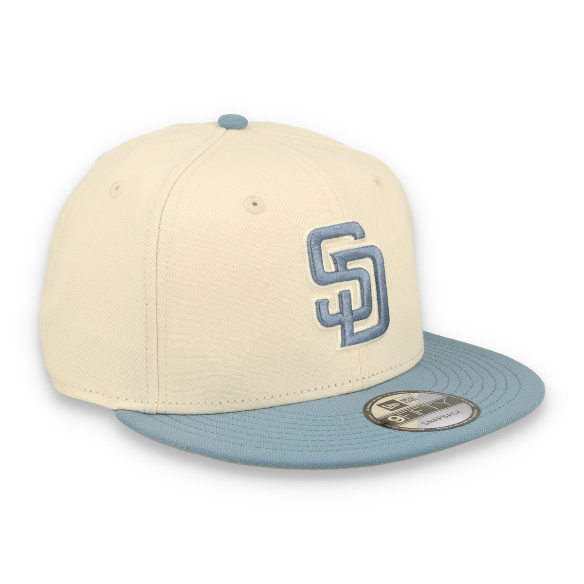 New Era San Diego Padres 2-Tone Color Pack 9FIFTY Snapback Hat - Cream/Baby Blue