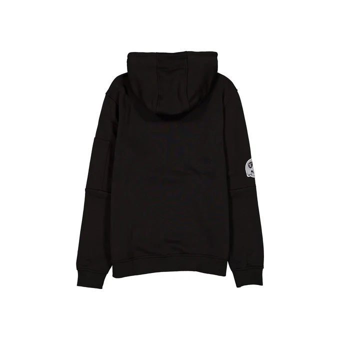 New Era Las Vegas Raiders Quarter Zip Hoodie - Black/White