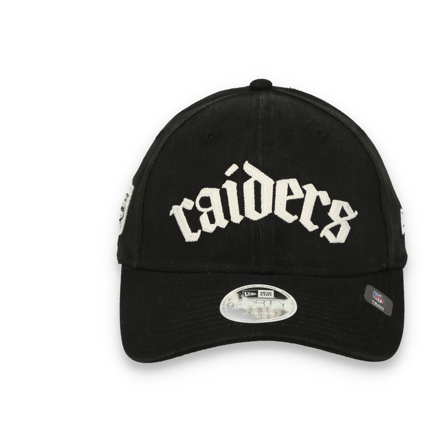New Era Women's Las Vegas Raiders Gothic Font 9FORTY M-Crown Adjustable Hat