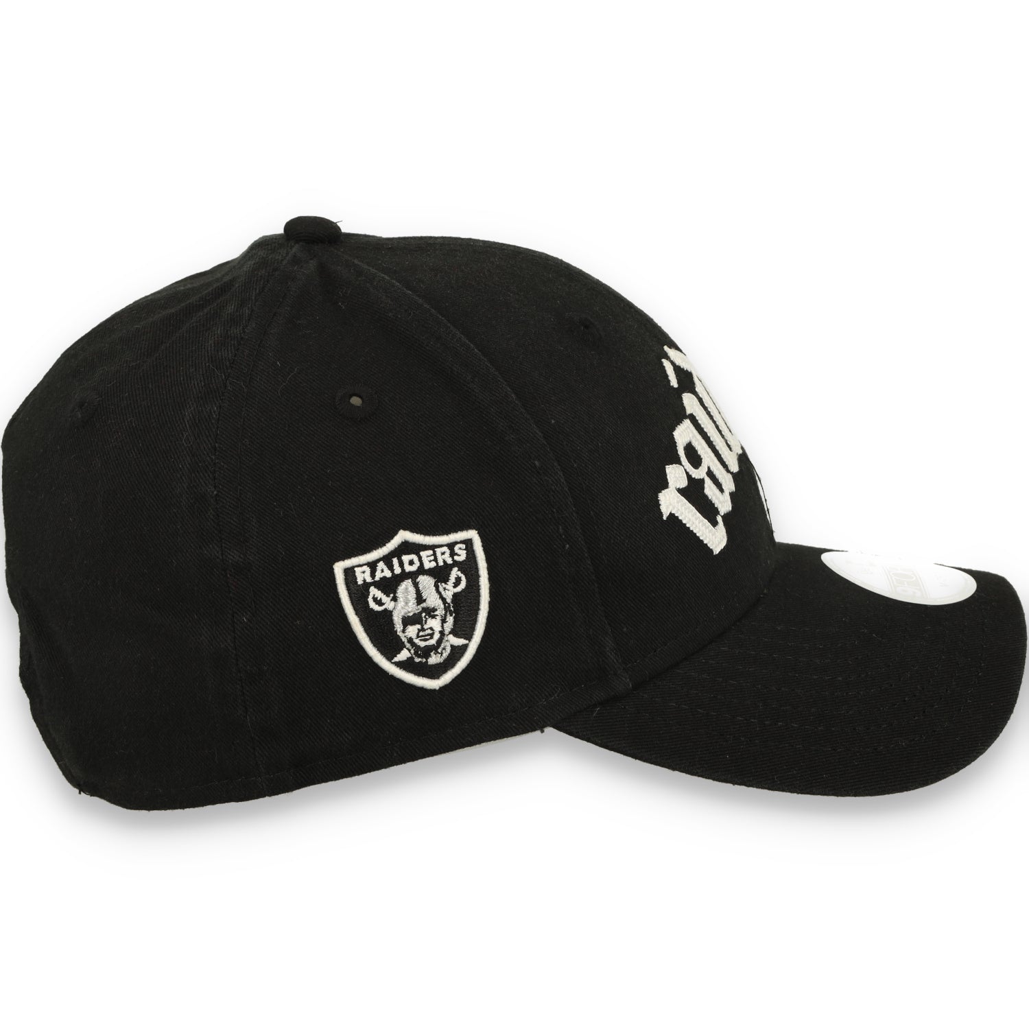 New Era Women's Las Vegas Raiders Gothic Font 9FORTY M-Crown Adjustable Hat
