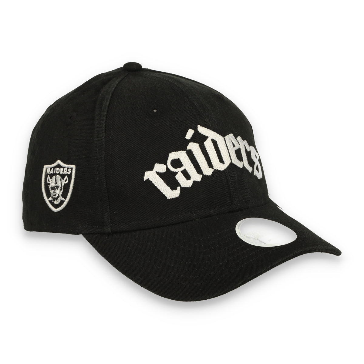 New Era Women's Las Vegas Raiders Gothic Font 9FORTY M-Crown Adjustable Hat