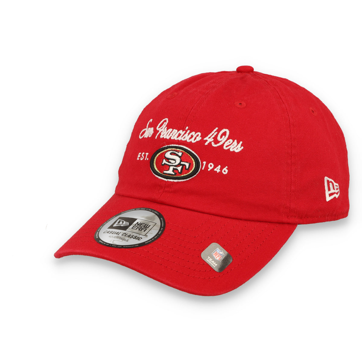 New Era Women's San Francisco 49ers Script Casual Classic Adjustable Hat