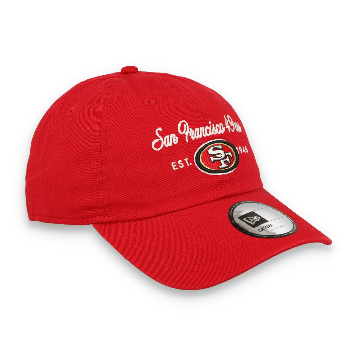 New Era Women's San Francisco 49ers Script Casual Classic Adjustable Hat