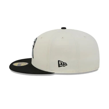 New Era Las Vegas Raiders Deceptor Chrome White 59FIFTY Fitted Hat